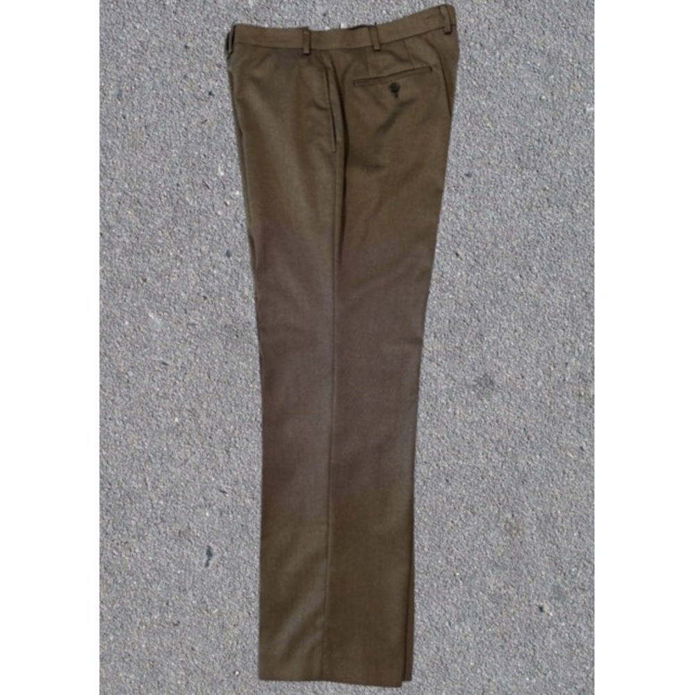 Lauren Ralph Lauren Norton Dress Pants Men's 38W x30L Brown Flat Front Stretch - Picture 3 of 8